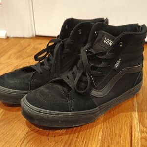 Vans Youth Black High-Top Sneakers